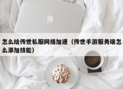 怎么给传世私服网络加速（传世手游服务端怎么添加技能）